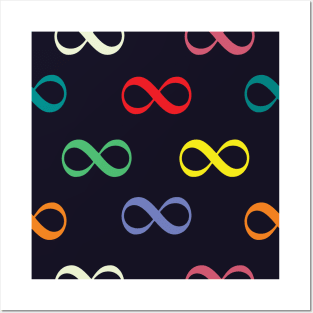 Colorful Infinity Eternal Pattern Posters and Art